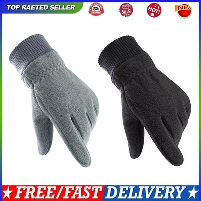 Warme Herren-Fleece-Touchscreen-Ski-Winddichte Vollfinger-Rad-Thermohandschuhe