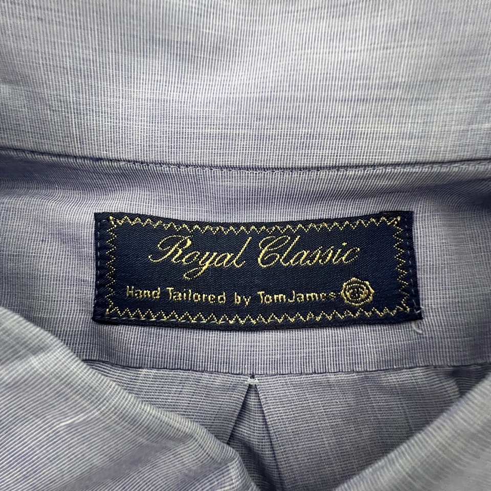 Royal Classic Tom James Mens Shirt Purple Hand Tailored Chest 52” - Image 4 of 4
