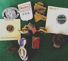LOT OF VTG Pinback-Lapel Pins All in Very Fine Condition