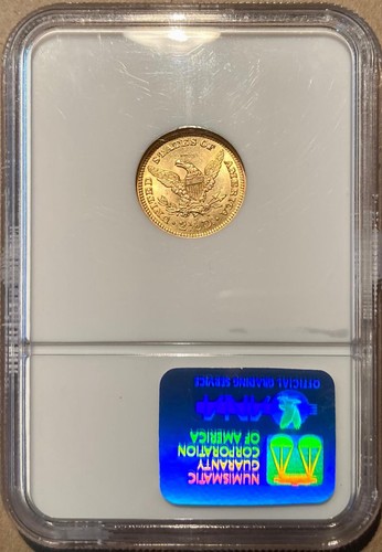 1902 NGC & CAC MS64 Liberty Head Gold Quarter Eagle $2.50 - Picture 2 of 2