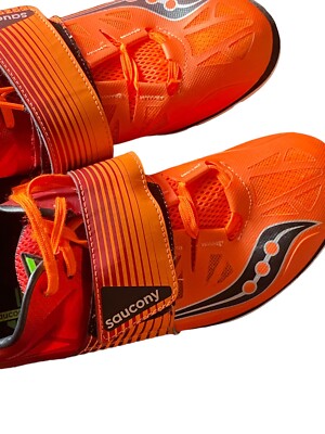 Size 7.5 - Saucony Soarin J 2 Orange Track Shoes | eBay