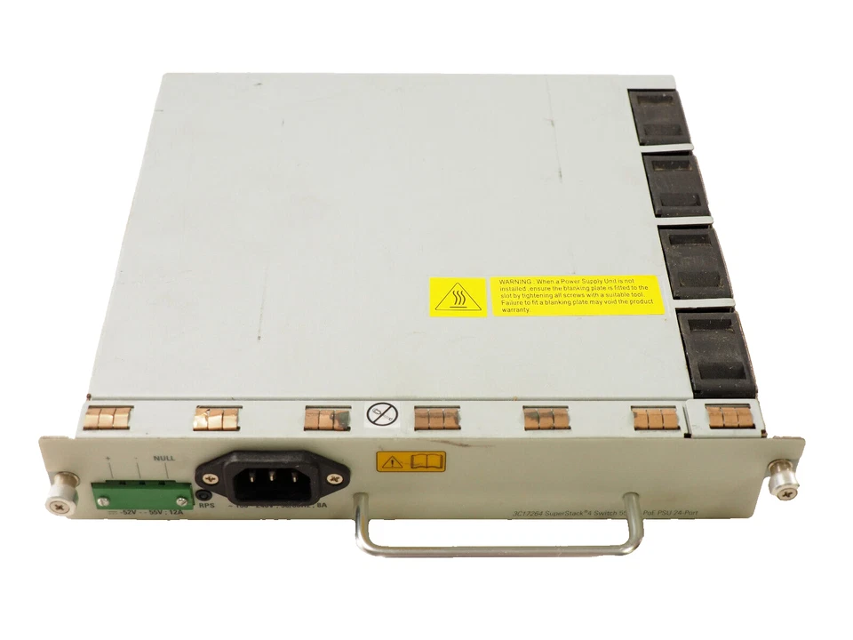 3Com 3C17264 Superstack 4 коммутатора 5500G PoE 24 порта PWR источник питания переменного тока - Изображение 2 из 4