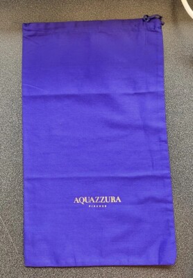 Aquazzura Dust Bag Firenze Italy Pineapple Purple Draw String Shoes Accessories