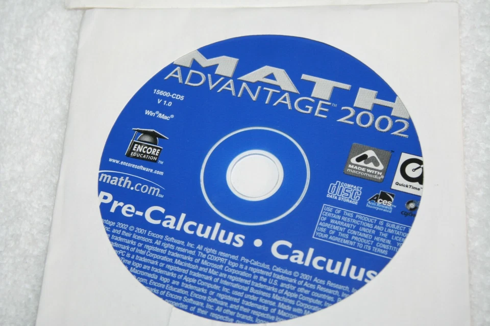 MATH ADVANTAGE 2002 6 CDs-Win/MAC-10 Subjects-Infinite Problem Generator EXC - Image 4 of 4