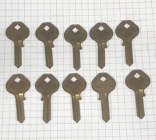 Lot of 10 M12 Key Blanks Brass Master Padlock Keys Locksmith Locksport