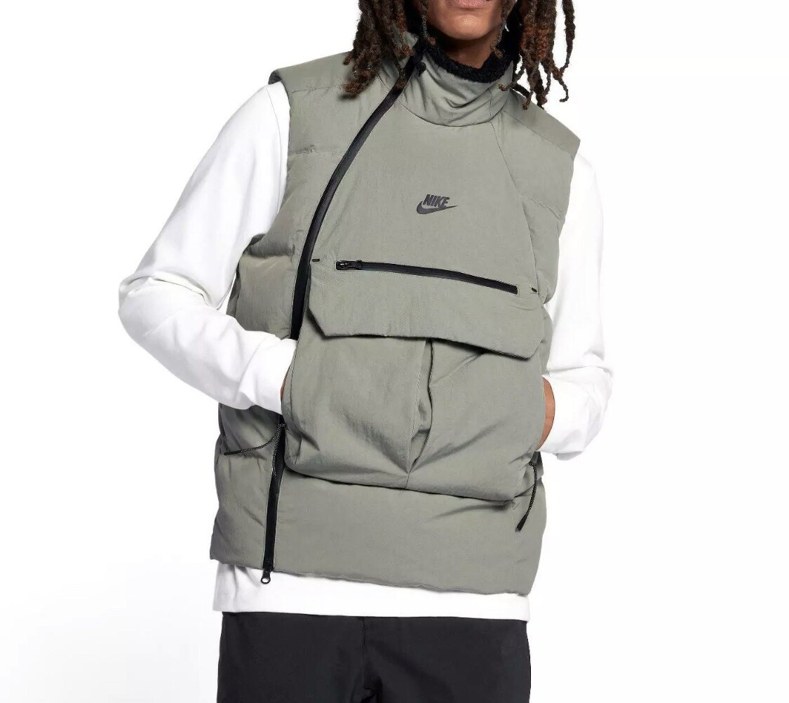 New S Nike Sportswear Tech Pack Stucco Vest Down Fill Full