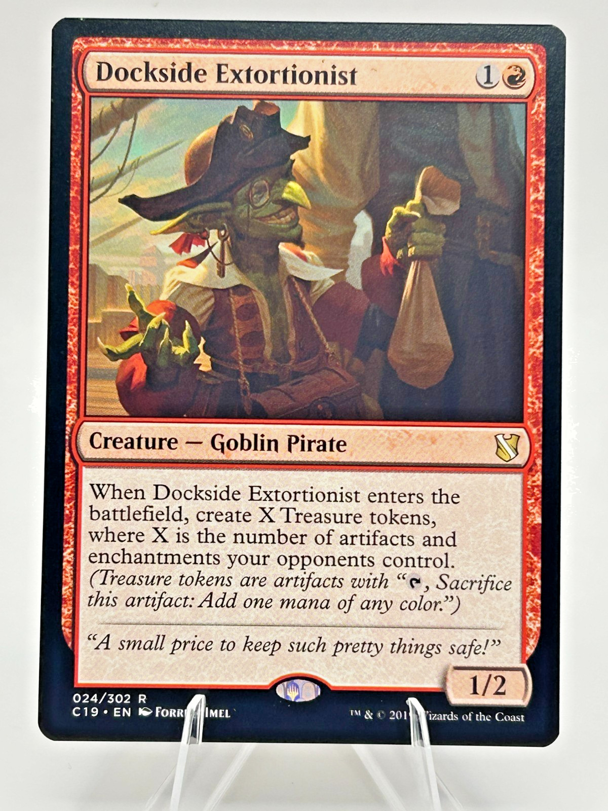 MTG Dockside Extortionist #024/302 Commander 2019 C19 Rare NM Magic