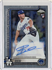 Ben Casparius 2025 Topps Chrome RC Auto RA-BCA Rookie Autograph