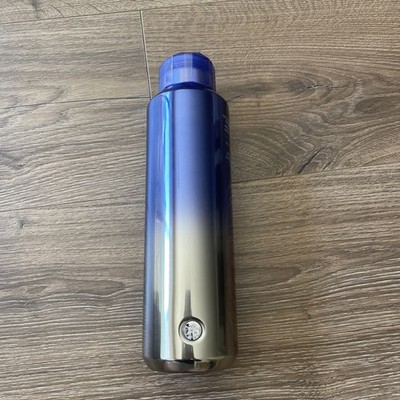 STARBUCKS TUMBLER BLUE SAPPHIRE & SILVER TWO TONE W DIAMOND COVER 20OZ  *NEW*