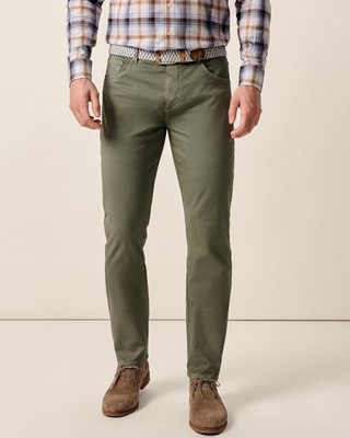 johnnie-O Carmel Sateen 5-Pocket Pants Mens Agave Green Size 32x32 (7852108)