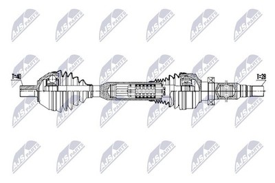 Original NTY Antriebswelle NPW-VV-174 für Volvo