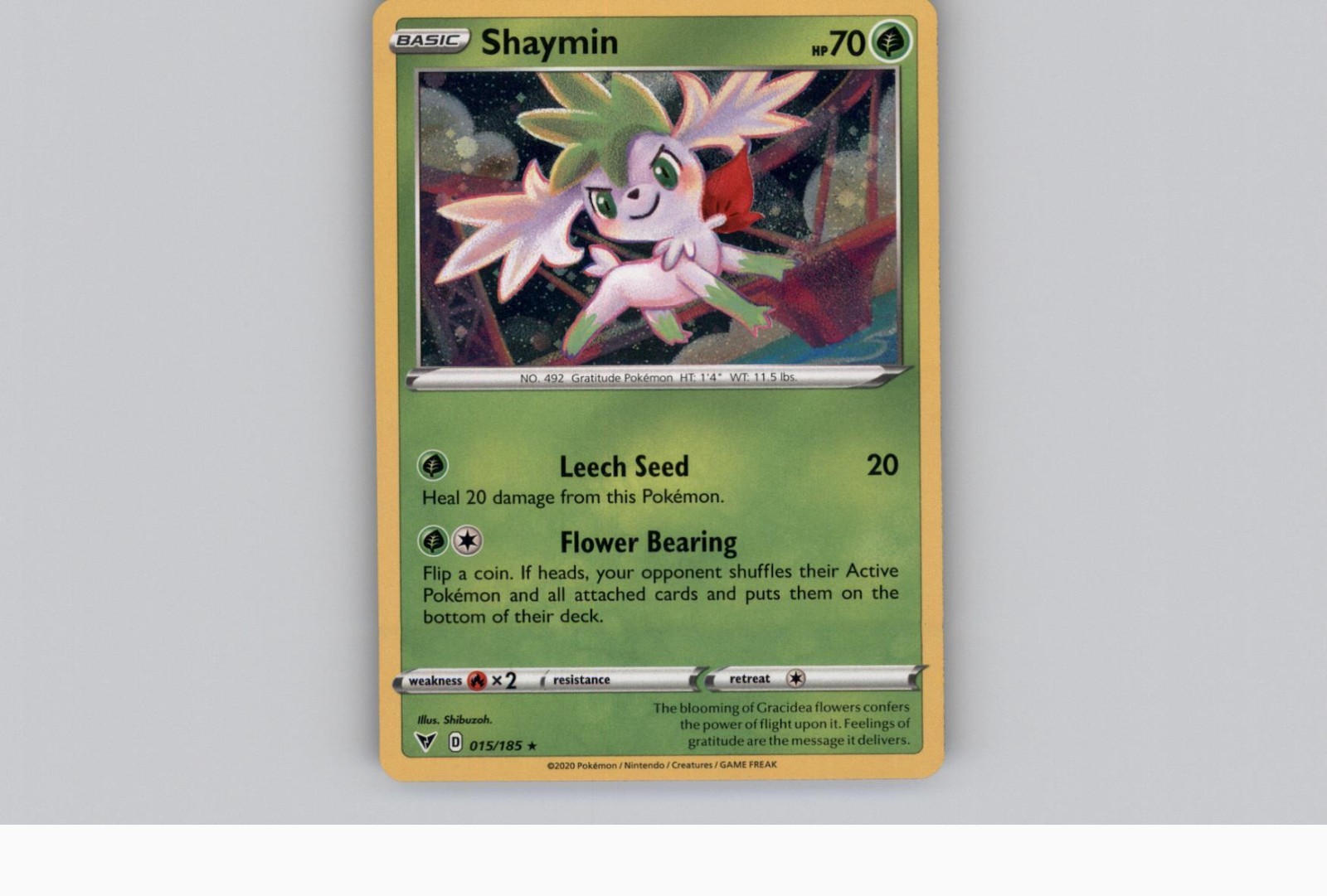 [COSMO HOLO] Shaymin #15/185 Vivid Voltage Miscellaneous Cards Pokemon TCG