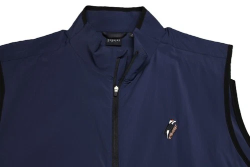 DUNNING FEATHERWEIGHT NYLON SPANDEX GOLF VEST--XL--FOREST CREEK G.C.--NWOT!