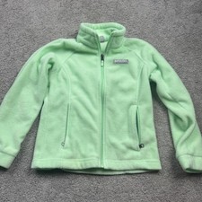 Columbia Youth Girls 7/8 Full Zip Fleece Jacket Sea Green