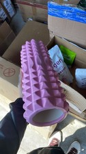 High Density Textured Foam Roller Yoga Fitness Exercise Massage Recovery Pink