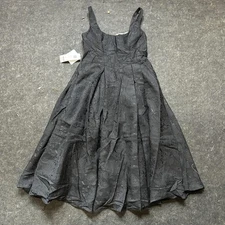 Azazie Atelier Amalie Dress Womens 14 Black Floral Jacquard, Sleeveless Gown New