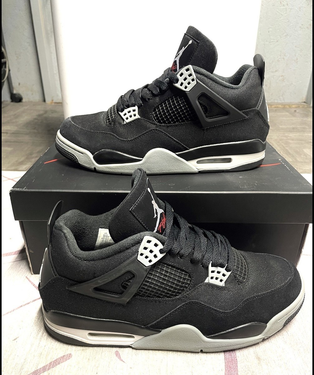 Air Jordan 4 Retro SE Black Canvas Men display picture 1