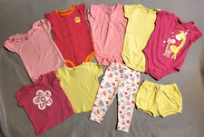 Girls Clothing Lot Sz 12 M Spring Summer Pink  Yellow Mix  Match 10 Pieces