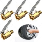 4Pack Brass Tire Air Chuck, Locking Quick Connect Inflator Hose Adapter, No Leak