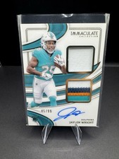 2024 Panini Immaculate Jaylen Wright Rookie Dual Signature Patch AUTO RPA /99 RC