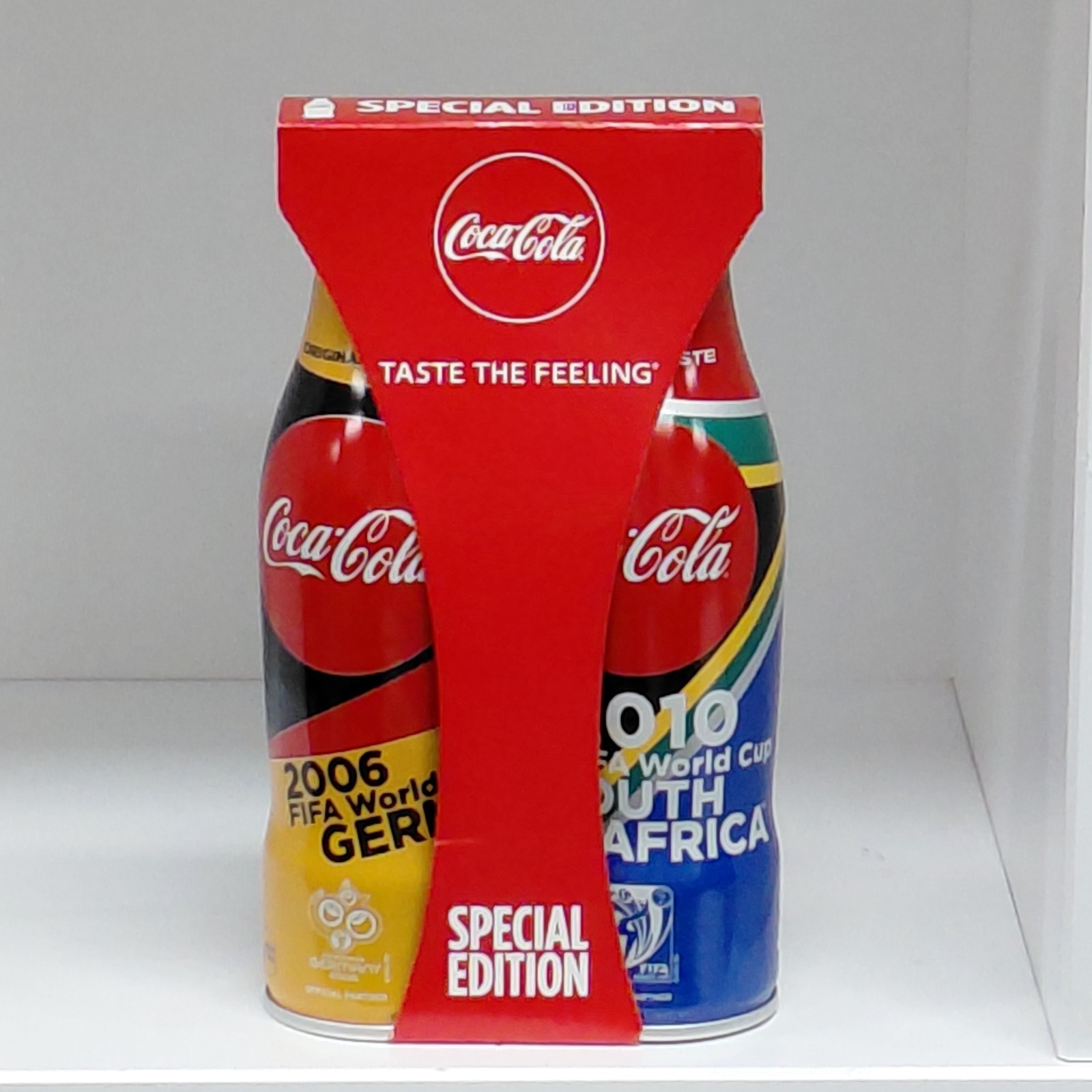 Coca-Cola Aluminum Bottles  250ml.  World Cup Special Edition2.  2pieces set