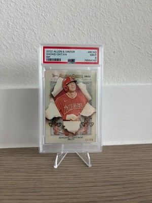 2022 Topps Allen & Ginter RIP Shohei Ohtani JERSEY # 17/50 #RC-SO PSA 9
