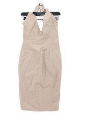 House Of CB London Bodycon Midi Dress L in Cream