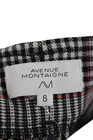 Avenue Montaigne Womens Plaid Printed Elastic Waist Dress Pants Black Size 8 — photo 4
