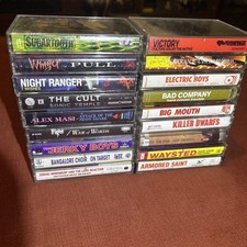 LARGE LOT OF 18 CASSETTES HARD ROCK HEAVY METAL 80'S 90'S Killer Dwarfs Waysted