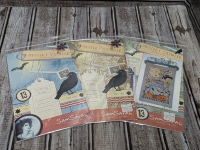 Sam Sarah Design Mystery Sampler Autumn Cross Stitch Pattern Parts 1-3 Halloween