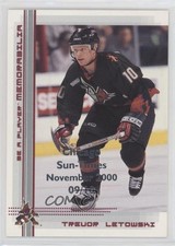 2000-01 ITG Be A Player Memorabilia 9/10 Trevor Letowski #201 0nr3