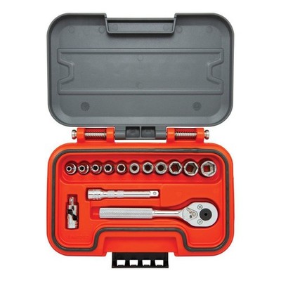 Proto J47114S 1/4in Drive SAE 6-Point Socket Set 14pc