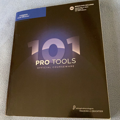 Pro Tools 101 Official Courseware Third Edition Book DVD Digidesign Training Gui