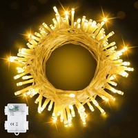 Lichterkette AußEn 10M Warmweiß Weihnachtsbeleuchtung Mit Timer Batterie