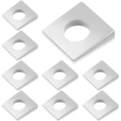 #ad 10 Pcs 3 8#x27;#x27; Square Beveled Washer 7 8#x27;#x27; X 7 8#x27;#x27; Wedge Washers Metal Shims for $15.99