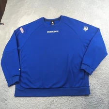 Descente Sweatshirt Mens 3XL US Blue USA Triathlon Sweater Pullover Logos