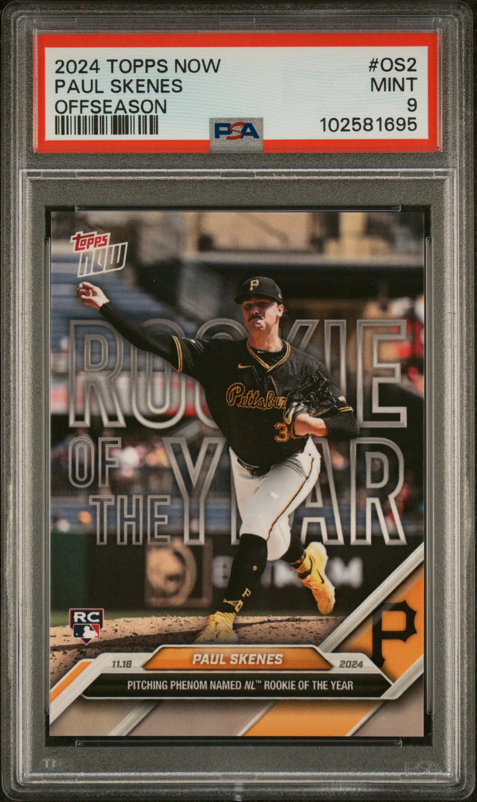 2024 Topps Now - Off-Season Award Winners Paul Skenes #OS-2 /43593 (RC)