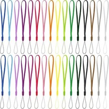 Assorted Colorful Nylon 32pc Hand  Wrist Strap Lanyards - Lightweight, For Phon