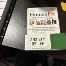 HomeoPet Anxiety Relief white, 15 ml Anxiety Support for Pets.