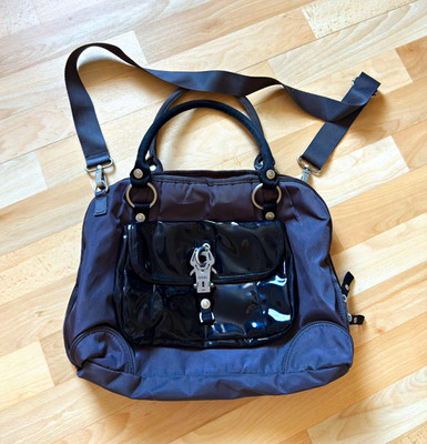 George Gina & Lucy Shelack! Schultertasche grau/schwarz