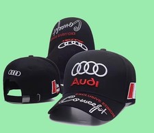 Audi, Basecap, Hut, M&uuml;tze, Sonnenhut, Motorsport, gestickte Label, Schwarz