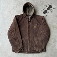 Carhartt J141 DKB sierra hooded work wear jacket XL