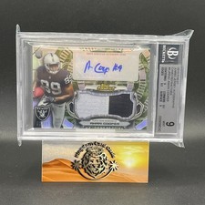 💥2015 Amari Cooper Topps Finest Rookie Patch Camo Refractor Auto #d /15 BGS 9💥