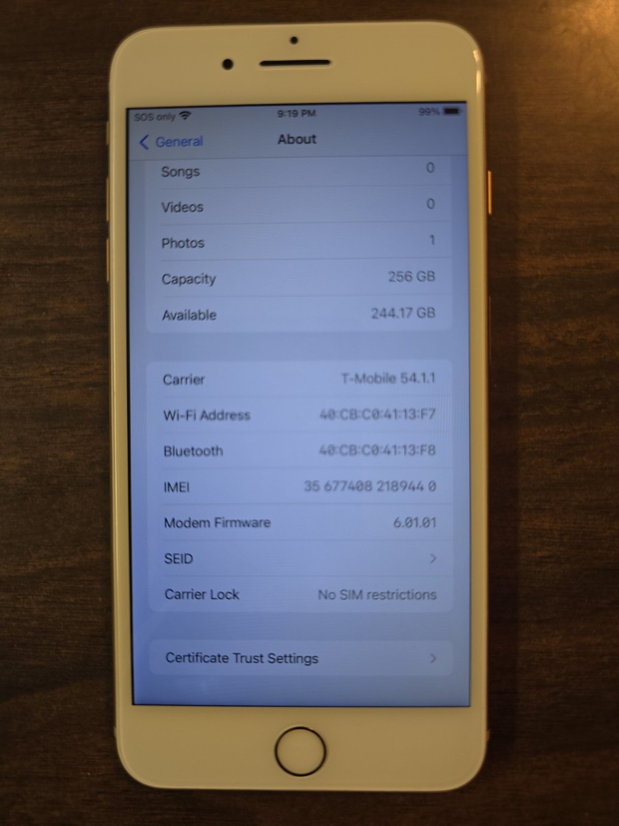iphone8plus 256GB ゴールド　87% iPhone 8 Plus Gold 256 GB EMPTY BOX | eBay