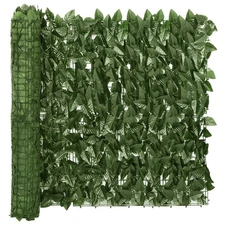 Balcony Privacy Screen with Leaves Expandable Artificial Ivy Fence vidaXL