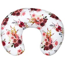 SWESEN Floral Nursing Pillow Cover for Baby Girl, Soft Organic Breastfeeding ...