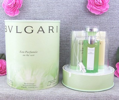 Bvlgari Eau Parfumee Au the Vert Eau de Cologne 40 ml   3 tlg. Set 190 ml  