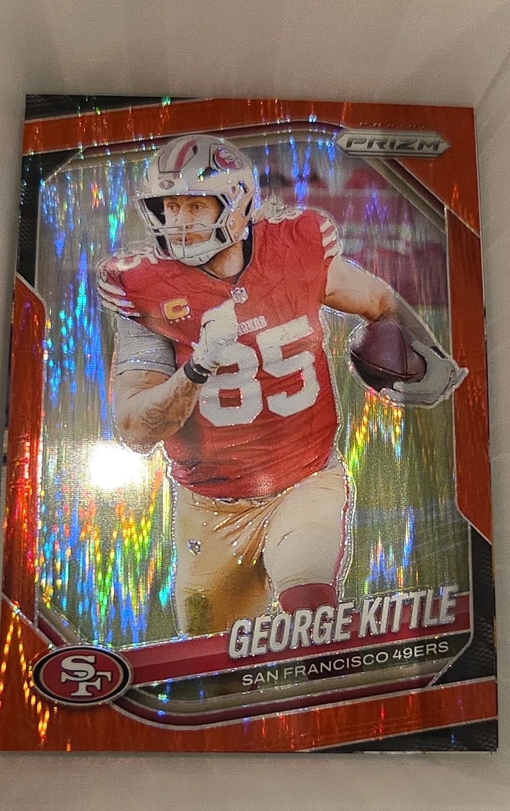 2025 Panini Prizm - George Kittle #94 Red Flash Prizm