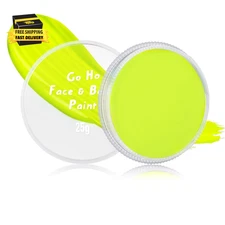 Ogre Green Face Paint Washable for Halloween Makeup,Creamy to Gel Water Based Gr