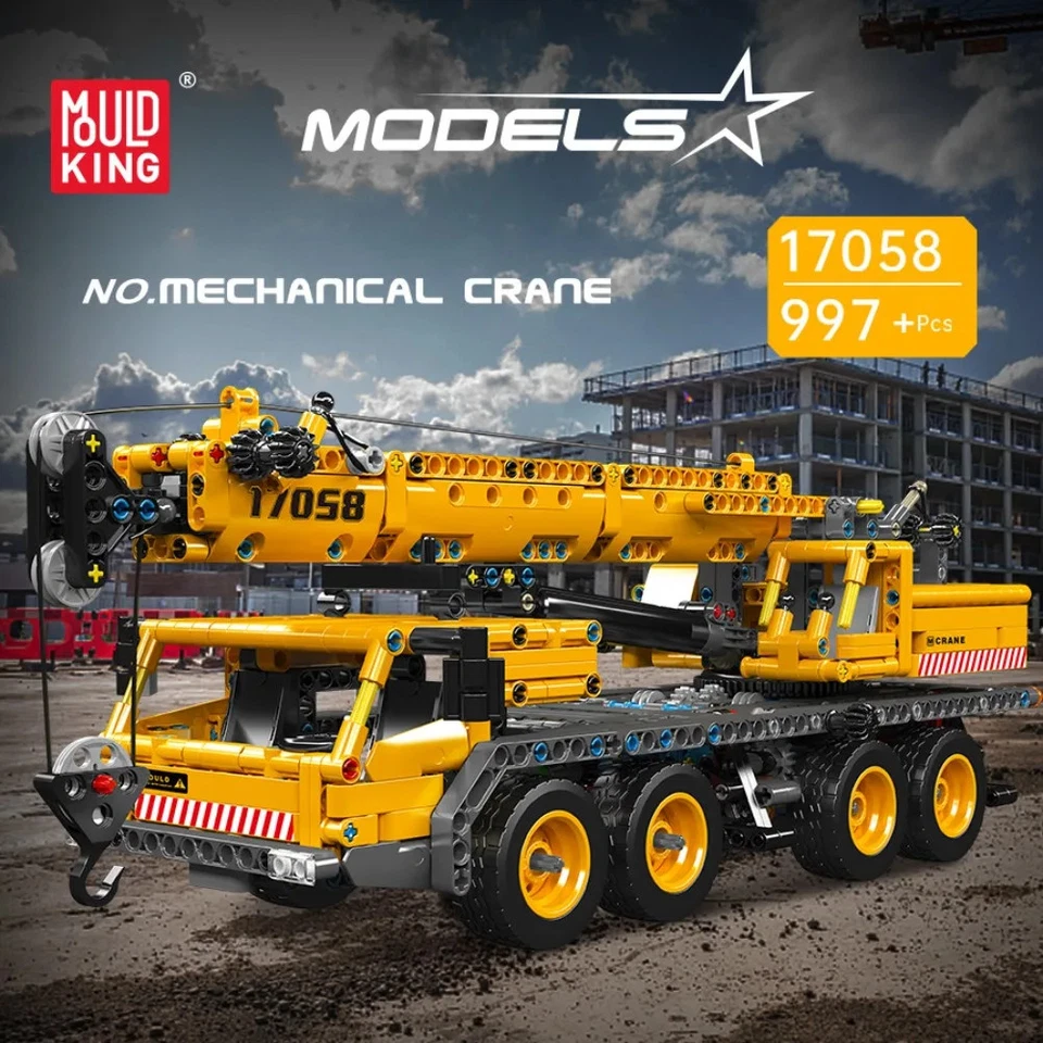 Mould King 17058 No. Mechanical Crane Buidling Blocks Engineering Truck Model - Image 3 of 4